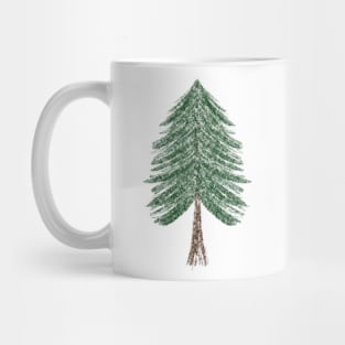 Pine Tree Sketch Mug